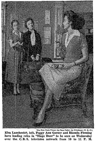  On Television The New York Times Wednesday 6 April 1955 p 41